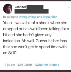 The Guardian... Blind Date 23 November