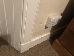 Water coming through external wall