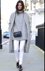 Light jeans in autumn /winter