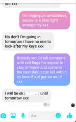 Friend taking illness again, after being told I'm on the 2 week pathway