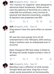 Why is comparing Womanface to Blackface offensive?