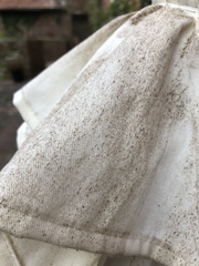 How to clean cotton parasol