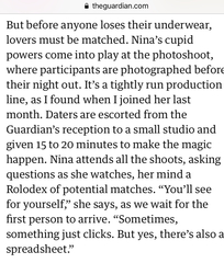 The Guardian... Blind Date 23 November