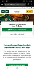 Christmas food online delivery slots...