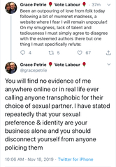 Millenial butch lesbians and trans rights