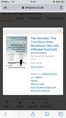 Amazon Kindle books - unable to return unwanted book via their website