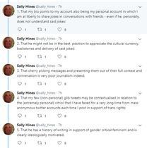 Sally Hines - criticised for tweets