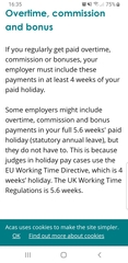 6 hours contracted, work average of far more. Will I only get paid 6 hours holiday. And should I request they revise it??