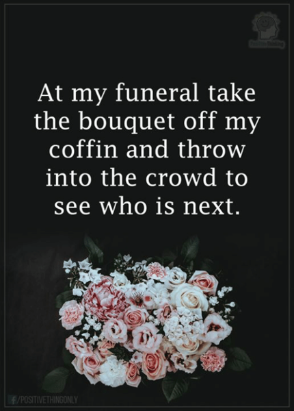 Is it morbid to tell your family which music you'd want at funeral?