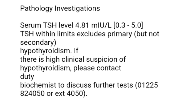 Hypothyroidism?
