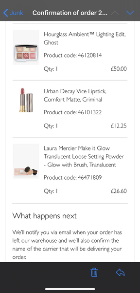 Hourglass ambient light palette