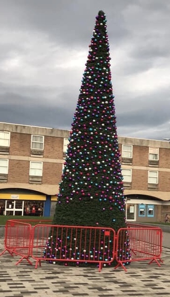 Christmas tree vandalism