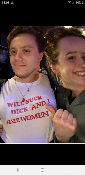 Little OJ supports a pro-woman t-shirt!