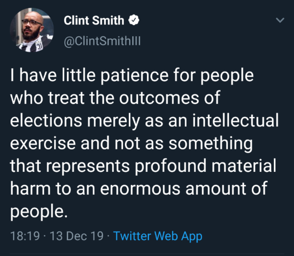 ...to want to divorce my DH over general election?