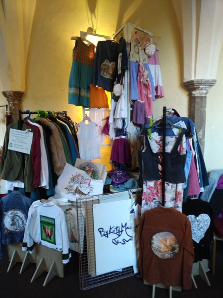 Looking for innovative and unusual ways to display clothes at a craft fair/market