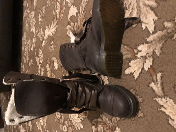 Black or brown leather biker boots