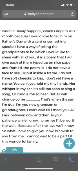Pregnancy announcement to husband on Christmas Day!
