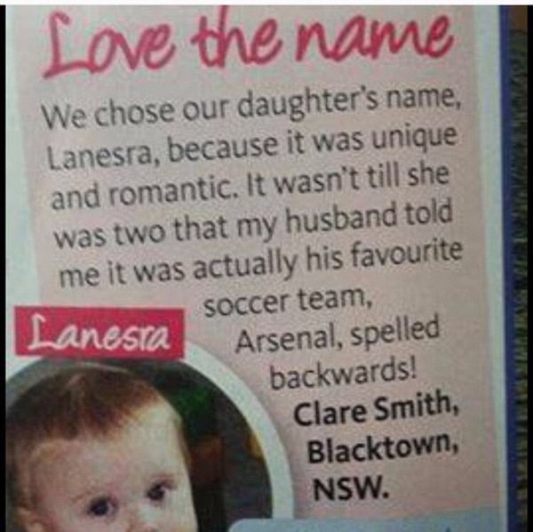 Most unusual name you’ve ever heard?