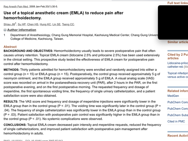 Recovering from a haemorrhoidectomy . . . warning:  TMI alert . . .