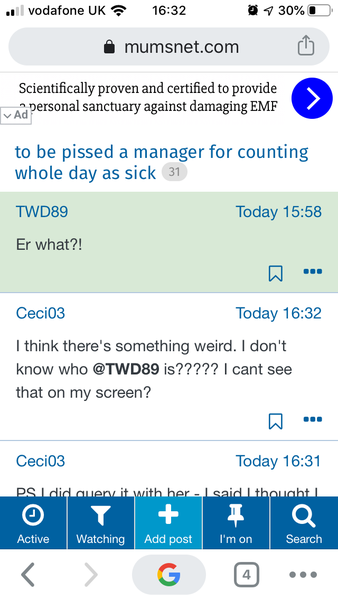 to be pissed a manager for counting whole day as sick