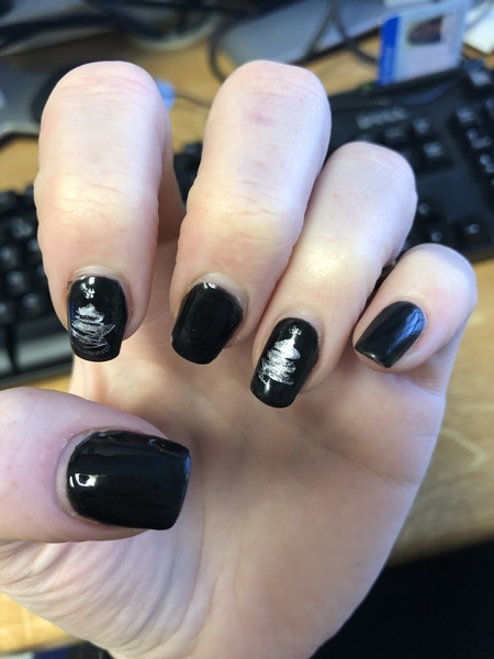 Why do 'nail tech' adverts show gaps at the bottom of the nail?