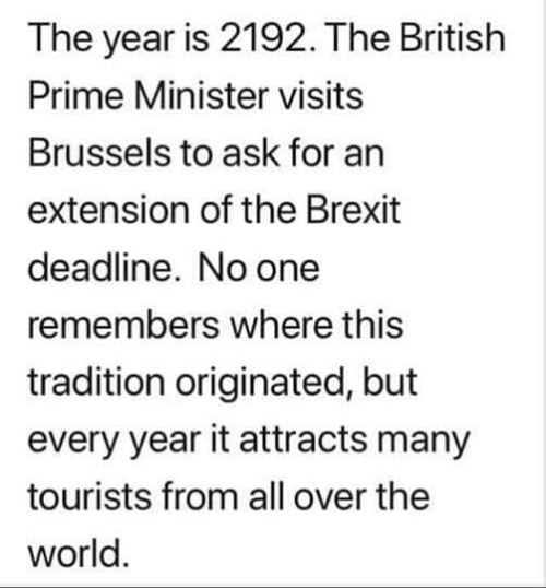To think that the outcome of the general election shows the results of what a second referendum would have been?