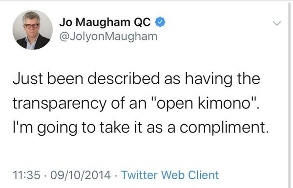Jolyon Maugham lets slip