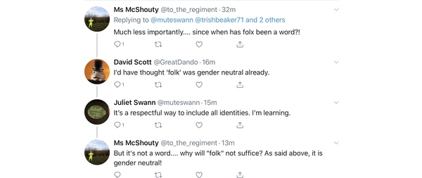 “Folx” Please tell me this is a joke/trolling