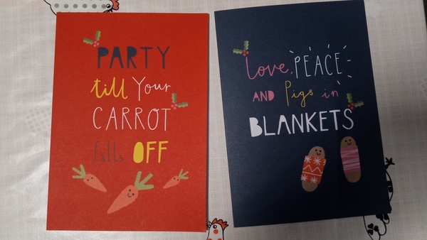 To send these xmas cards to neighbours?