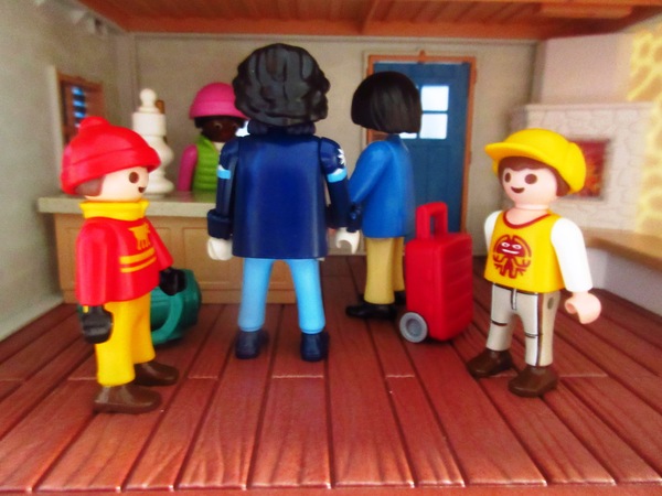 It's the Christmas season for the Playmobil people in our house...