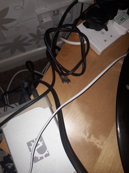 Connecting satellite dish to tv?