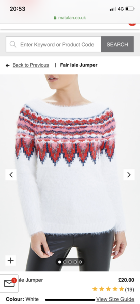 Christmas jumper - non crew neck