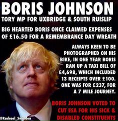 Fuck you Boris Johnson