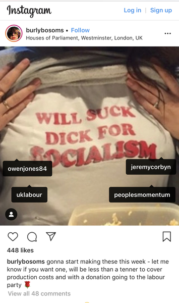 Little OJ supports a pro-woman t-shirt!