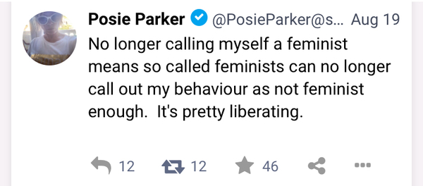 Posie Parker. For women and children. I adore her.