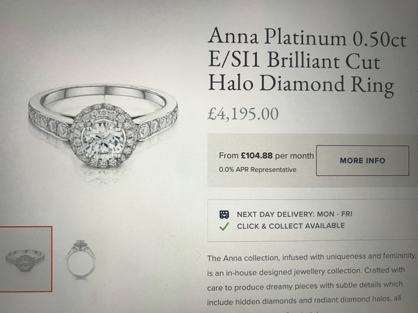 How many carats is your engagement ring?