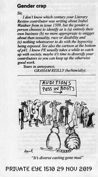 Private Eye on changing rooms