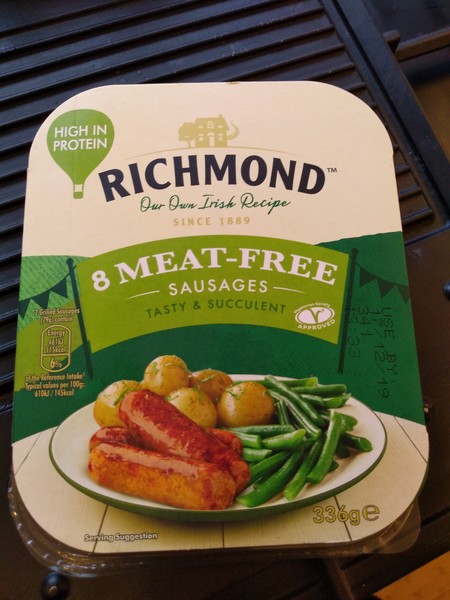 Vegan Richmond sausages.