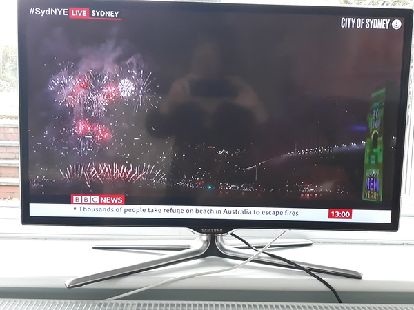 to have felt sick to my stomach seeing the Sydney fireworks...