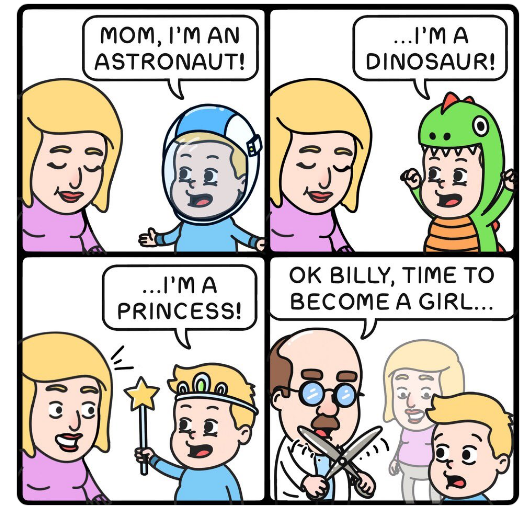 5 year old trans person