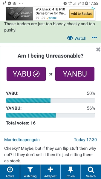 AIBU to get annoyed when traders try to buy stuff cheap from me on EBay?