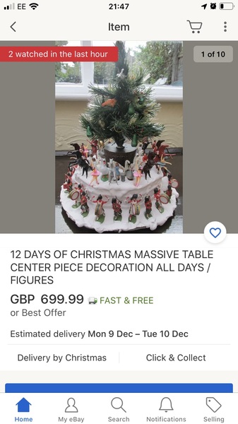 This magnificent Christmas centrepiece is still for sale, I can't understand why