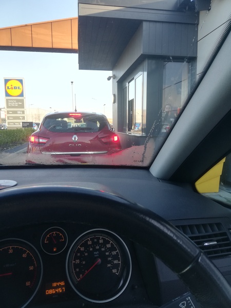 To wonder why people don’t use both lanes in the petrol station?