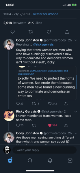 Ricky Gervais...