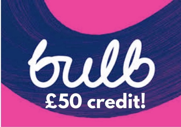 Bulb energy - £50 voucher code when you sign up ❤️