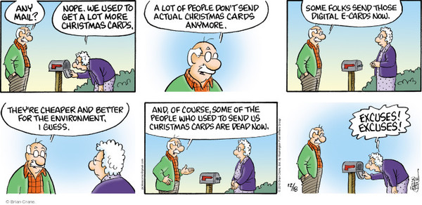 To recycle Christmas cards as soon as I open