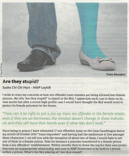 "‘No evidence’ that men are using trans identity for sexual violence"