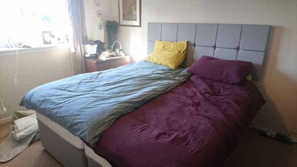 Two mattresses on a king sized frame!