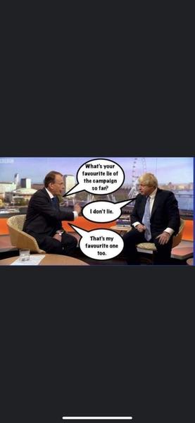 What's your favourite Boris Johnson lie?