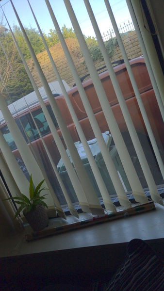 To park your truck outside my house?! Aibu
